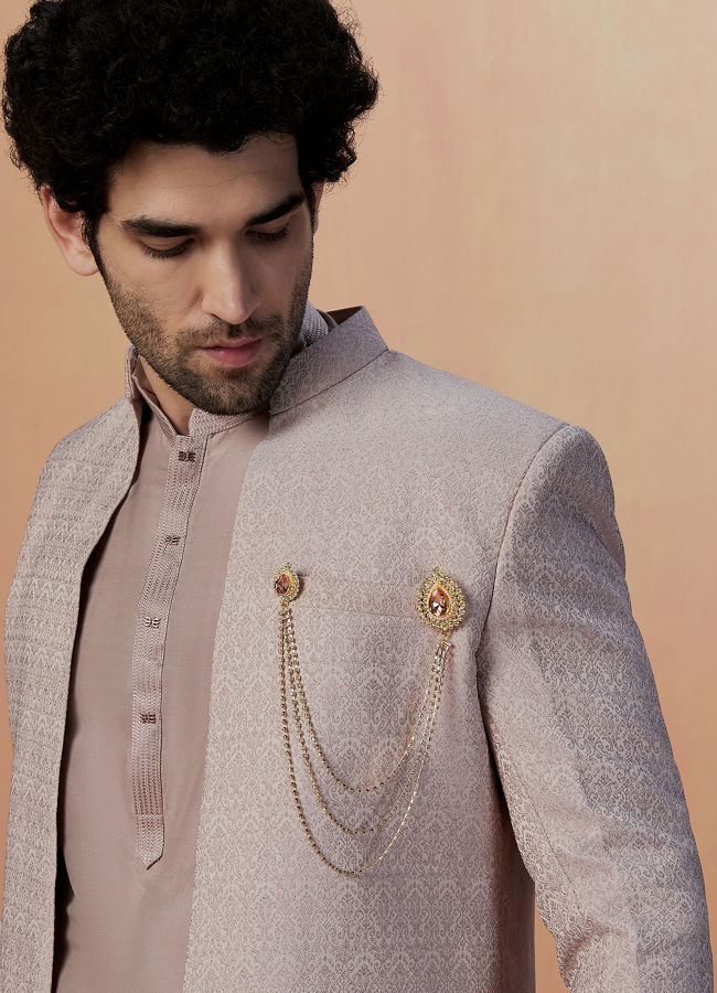 Indo western hotsell sherwani manyavar